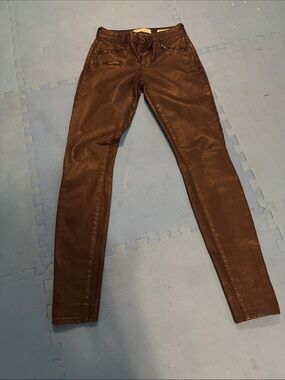 Bullhead woman Skinny Coated Brown Jeans